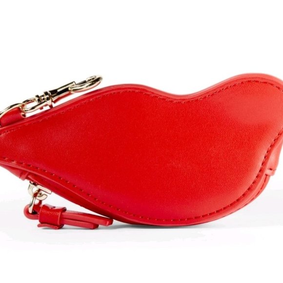 Lips Coin Pouch red nwt - DVF for Target - Picture 2 of 2
